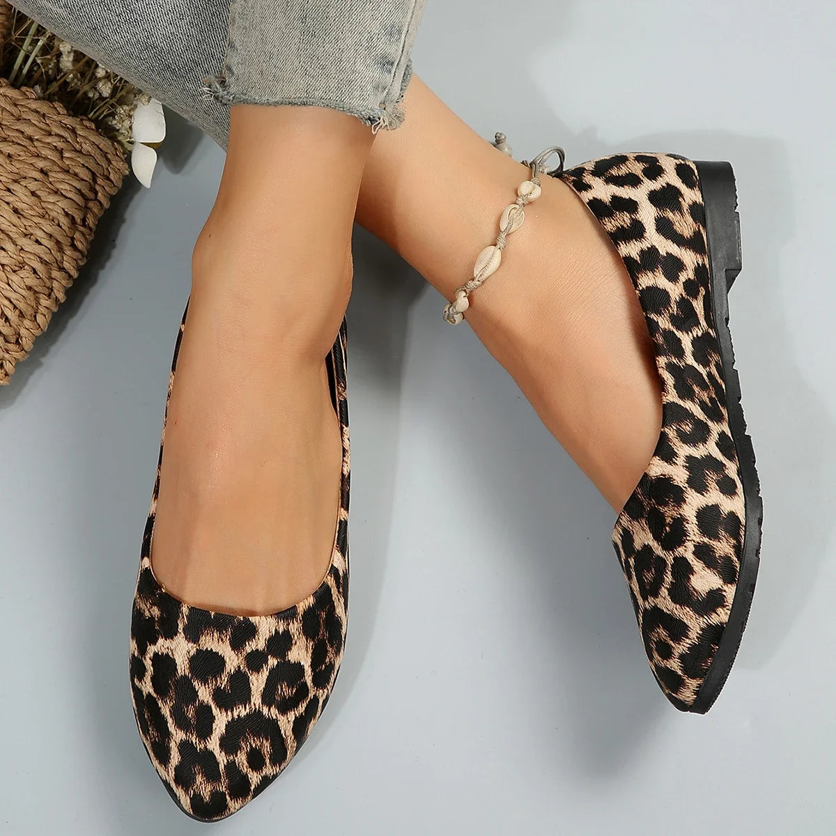 Mocasines de Leopardo para Mujer, Planos y Estilizados, Otoño 2024