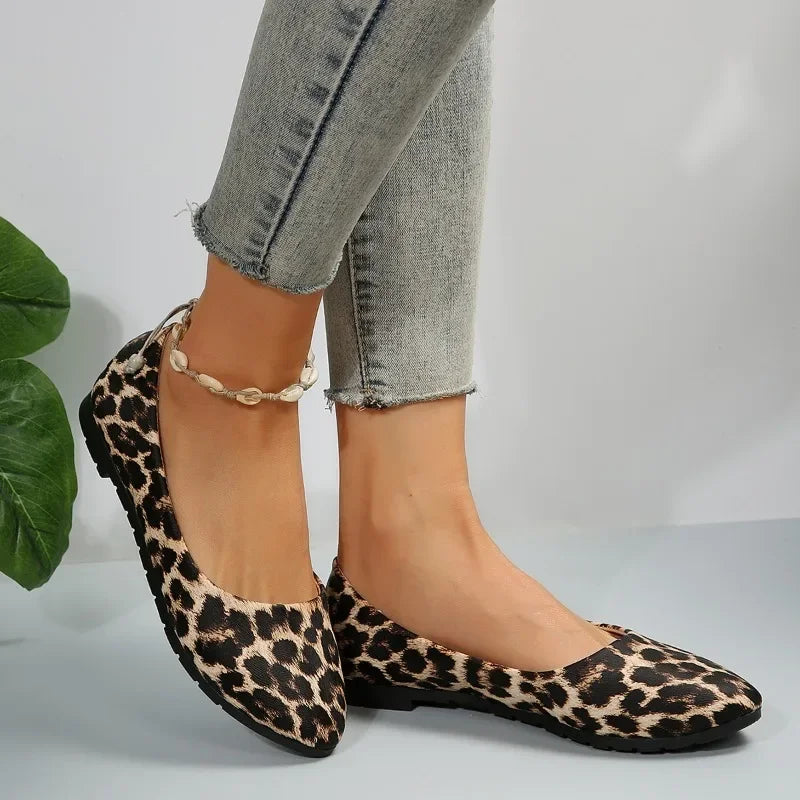 Mocasines de Leopardo para Mujer, Planos y Estilizados, Otoño 2024